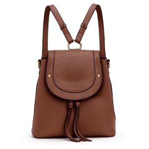 *SOPHIYA*  Zoe Convertible Small Backpack in Cognac Brown